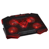 TX TXACNBVMAX V-MAX 5x LED'li Fan,Yükseklik Ayar,2x USB HUB'lı, 11"-17" Fan Kont, Notebook Soğutucu