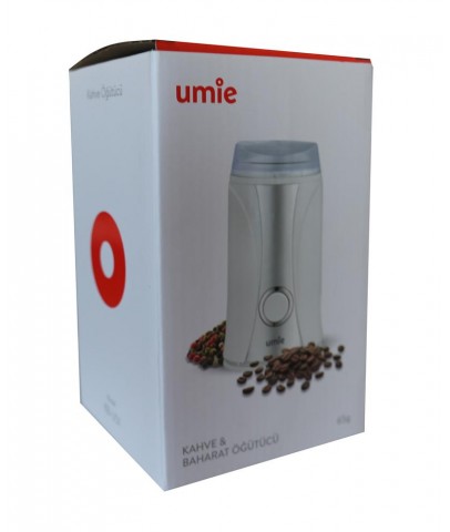 UMIE KB-U51 65G kapasiteli Beyaz 160W Kahve ve Baharat Öğütücü