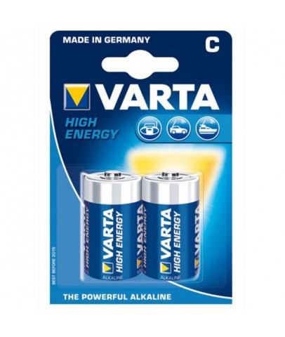 Varta Alkalin Orta Boy Pil C High Energy 2 Lİ