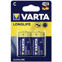 Varta Alkalin Orta Boy Pil C Longlife Extra 2 Lİ