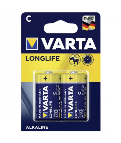 Varta Alkalin Orta Boy Pil C Longlife Extra 2 Lİ