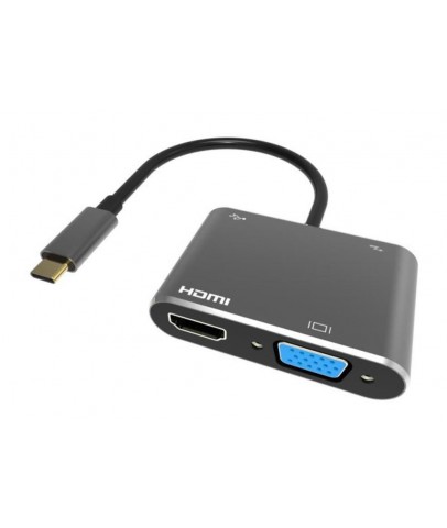 Vcom CU451 Type-C To Vga Hdmi Usb Type-C Çevirici