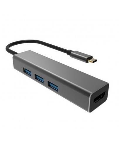 Vcom DH318 Type-C To Usb 3.0-3 Hdmi Çevirici