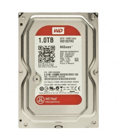 Wd 1Tb Red 3,5" 64Mb 5400Rpm WD10EFRX Harddisk