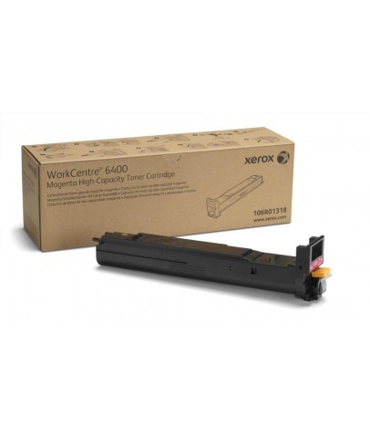 Xerox 106R01318 WorkCentre 6400 Yüksek Kapasite Magenta Kırmızı Toner 14.000 Sayfa