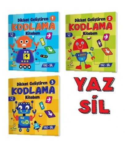 Yükselen Zeka Kodlama Ve Dikkat Geliştirme (3-6) 3 Lü Set