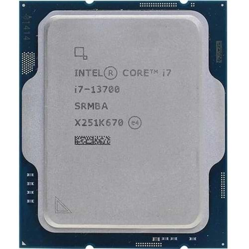 Intel Core i7 13700 TRAY 3.30GHz (Turbo 4.40GHz) 20MB Cache LGA1700 13.Nesil Kutusuz İşlemci