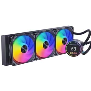 Dark DKCCW362 Freezer W362 2025 Edition 360mm 300W TDP, ARGB LEDli Sıcaklık Göstergeli Sıvı Soğutma