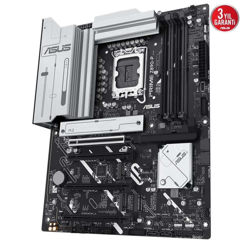 Asus Prime Z890-P 8400MHz OC DDR5 Soket 1851 M.2 HDMI DP ATX Anakart