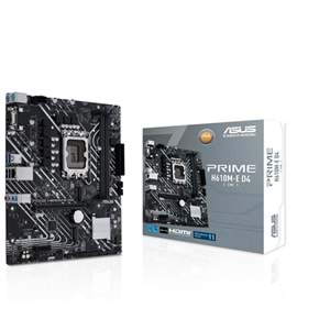 Asus Prime H610M-E D4-CSM 3200MHz DDR4 Soket 1700 M.2 HDMI DP mATX Anakart