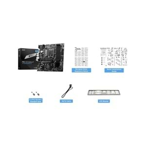 Msı Pro B760M-P SOKET 1700 DDR5 6800(OC) PCI-E M.2 USB3.2 HDMI DP VGA 1x 1G LAN mATX Anakart