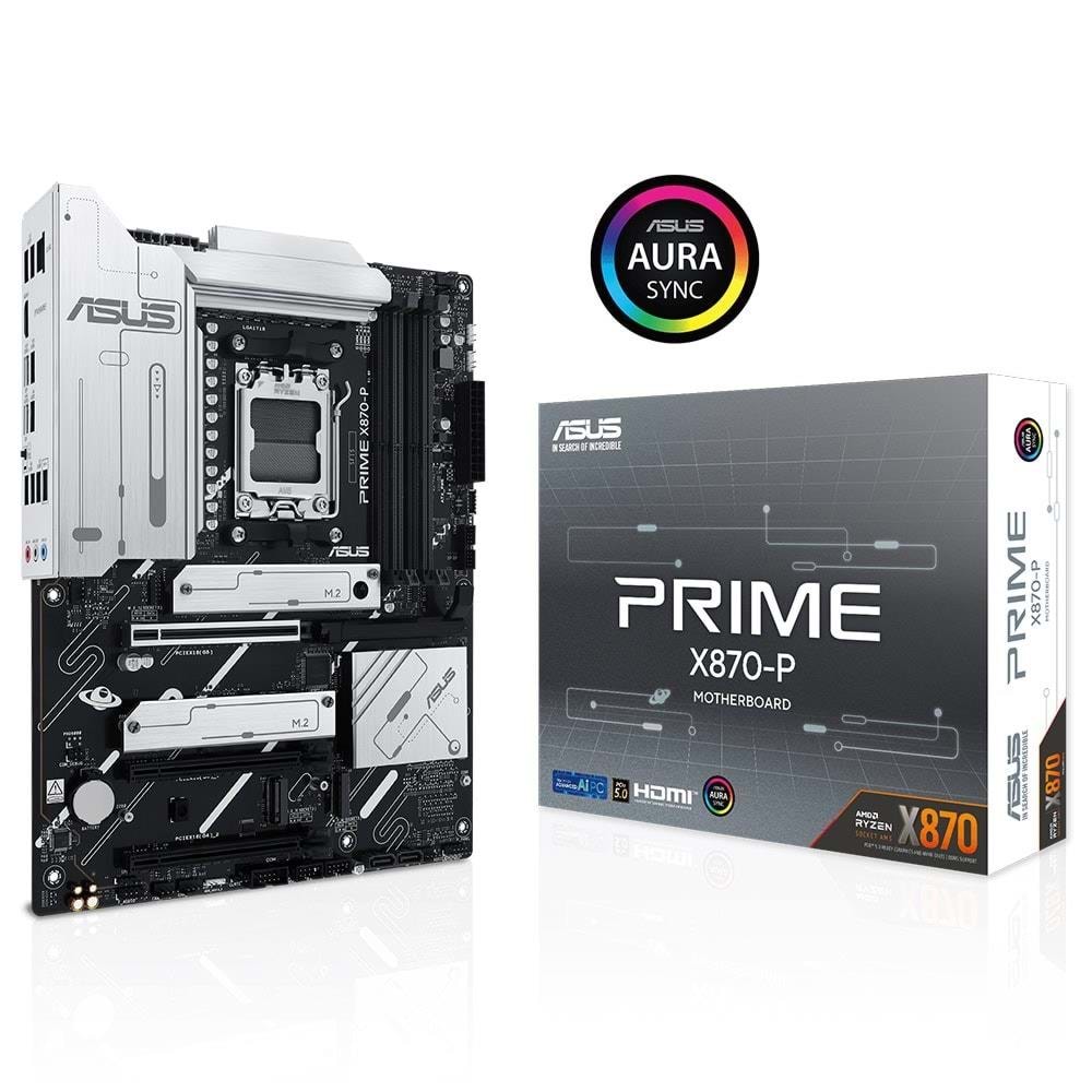 Asus Prime X870-P 8000MHz(OC) DDR5 Soket AM5 M.2 HDMI ATX Anakart