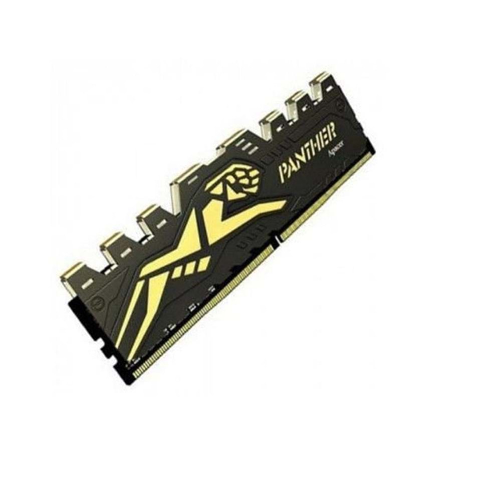 Apacer Panther Black-Gold 16GB (1x16GB) 3200Mhz CL16 DDR4 Gaming Soğutuculu Ram AH4U16G32C28Y7GAA-1