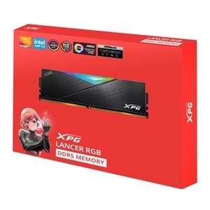 XPG 32GB-2 Lancer RGB DDR5 6400MT-s PC5-51200 CL 32-39-39 1.4V Soğutuculu PC Ram