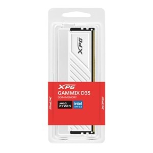 XPG 16GB Gammix D35 DDR4 3200MHz CL16-20-20 1.35V Soğutuculu Beyaz PC Ram
