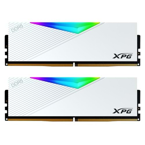 XPG 16GB-2 Lancer RGB DDR5 6400MT-s CL 32-39-39 1.4V Soğutuculu Beyaz PC Ram
