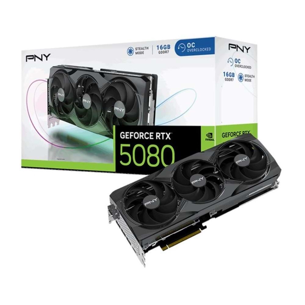 Pny RTX5080 OC VCG508016TFXPB1-O 256 Bit GDDR7 16 GB Ekran Kartı