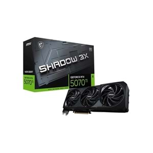 Msi GeForce RTX5070TI 16G SHADOW 3X OC 16GB GDRR7 256 B DX12 PCIE 5.0 X16 (3XDP 1XHDMI) Ekran Kartı