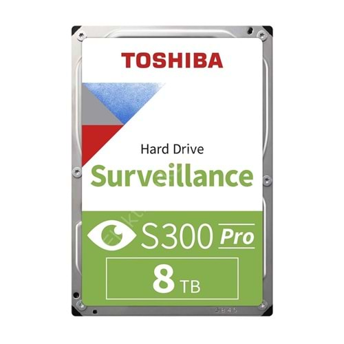 Toshiba 8TB MD10ADA800V S300Pro 7200RPM 512MB SATA3 180TB-Y 7-24 Güvenlik Disk