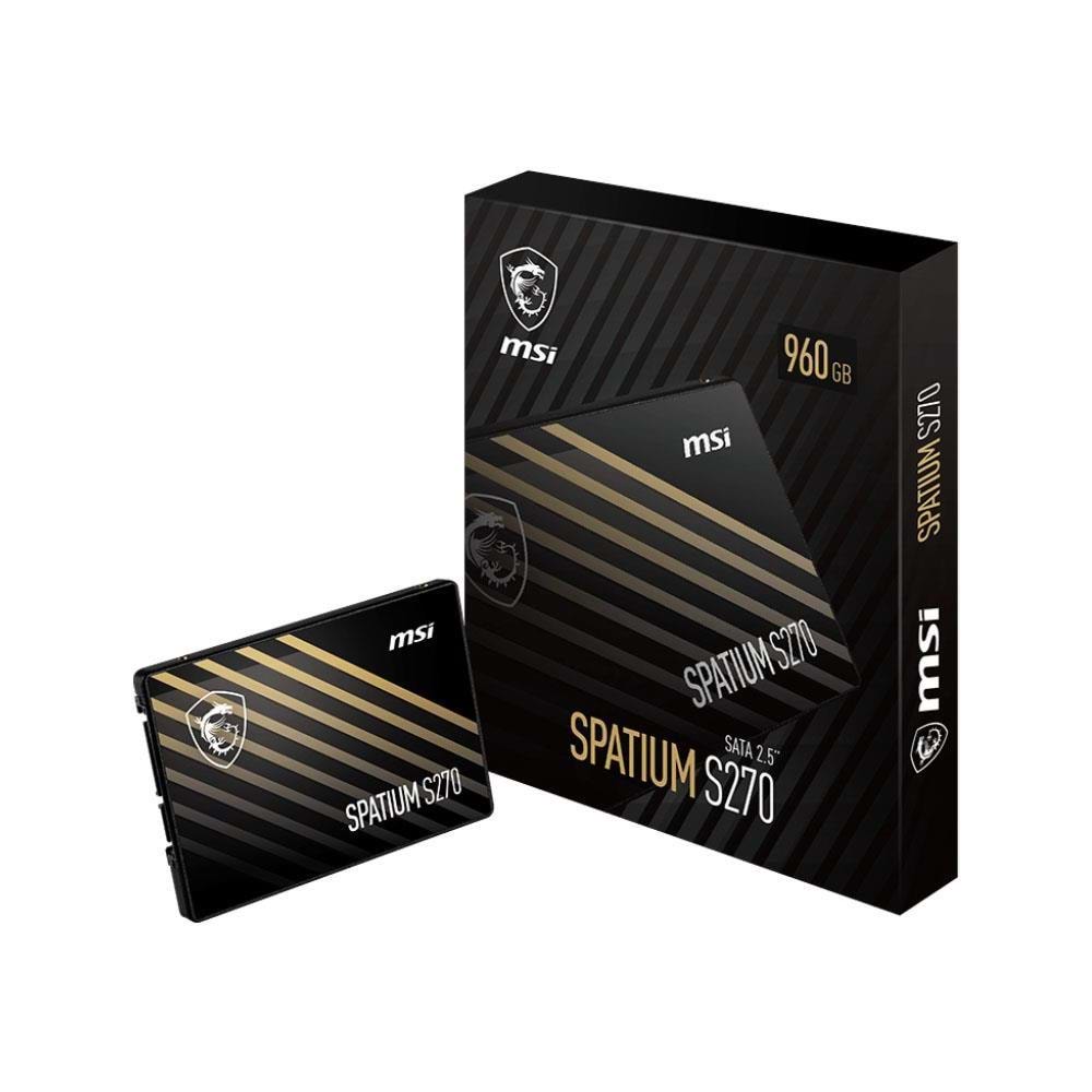 Msi 960GB Spatium S270 SATA 3.0 (500MB Okuma - 450MB Yazma) Ssd Disk