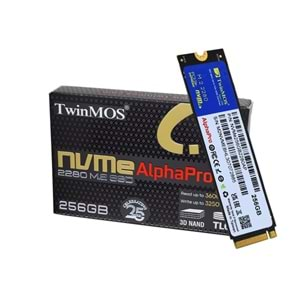 TwinMOS 256GB NVMe256GB2280AP M.2 PCIe Gen3 NVMe SSD (3600-3250Mb-s) TLC 3DNAND Ssd Disk