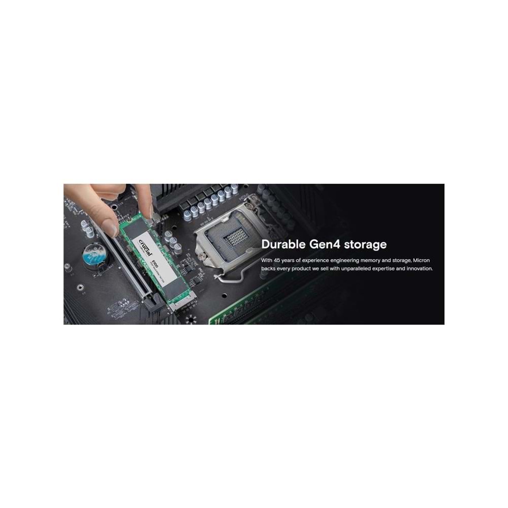 Crucial 480GB E100 CT480E100SSD8 Pcıe Gen4 2280 Nvme M.2 SSD (4700-2500 Mb-s)