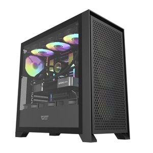 darkFlash DRX90 MESH 650W 80+ Power Supply 4-12cm ARGB Fan Siyah Kasa