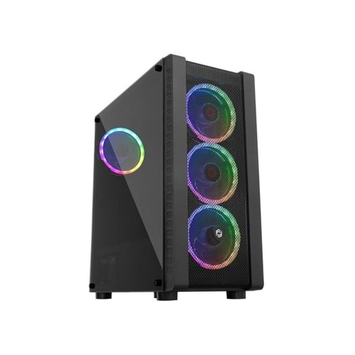 Frisby FC-9320G Gaming Kasa (Dual-Ring RGB Fan + 600W 80+ Bronze)1 x USB 3.0, 2 x USB 2.0