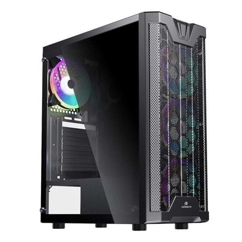 GameBooster GB-F3101B USB 3.0, ATX Mesh, RGB Fan, Siyah Kasa (PSU yok)