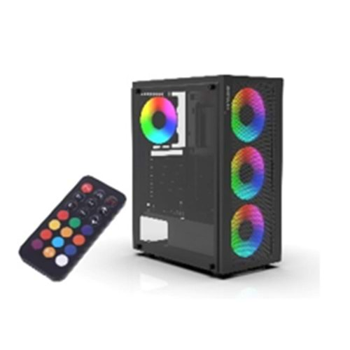 Inca Emg-15XN 4X1200mm Kumandalı ARGB Fan Gaming Computer Case