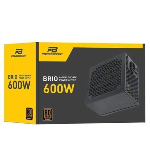PowerBoost BST-ATX600E 600W APFC 12cm Fanlı ATX PSU (Retail Box) Güç Kaynağı