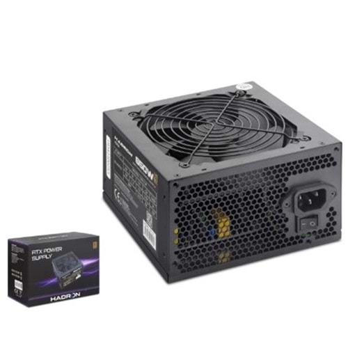 HADRON HD424 PC Power Supply Güç Kaynağı 650W 12 cm Fan ATX 80 Plus Siyah