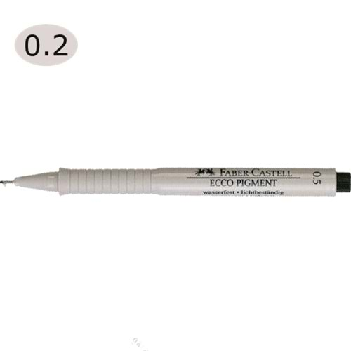 Faber-Castell Çizim Kalemi Ecco Pigment 0.2 MM Siyah 16 62 99