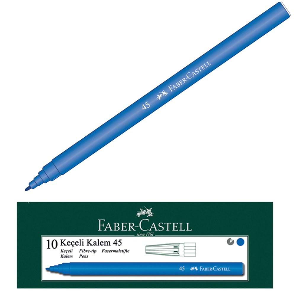 Faber-Castell Keçeli Kalem Mavi 5061 155001 (1 Adet)