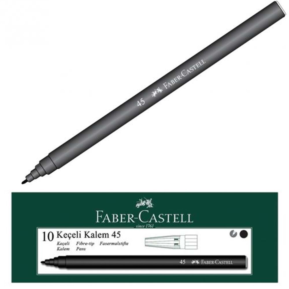 Faber-Castell Keçeli Kalem Siyah 5061 155002 (1 Adet)