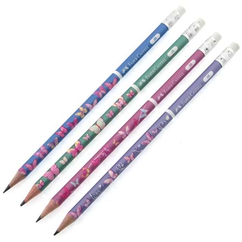 Faber-Castell Kurşun Kalem Kelebek Silgili 2B 5244 000049 (1 Adet)