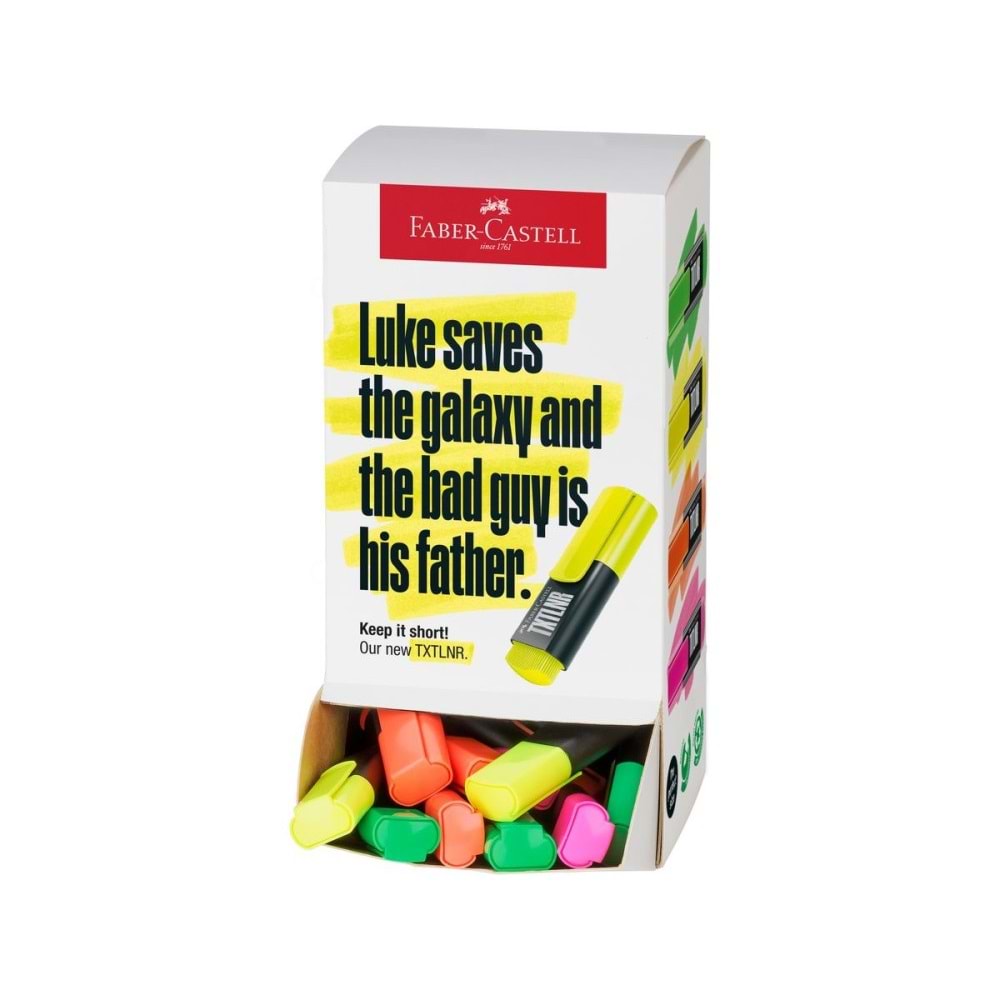 Faber-Castell Mini Textliner,karton Stant,neon,60 Lı