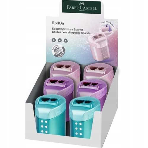 Faber-Castell Kalemtıraş Sparkle 6 Lı