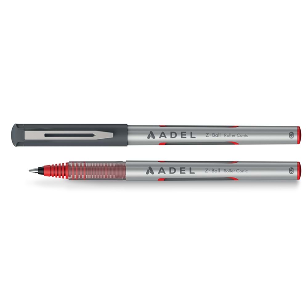 Adel Roller Kalem Z-Ball Konik Kırmızı (1 Adet)
