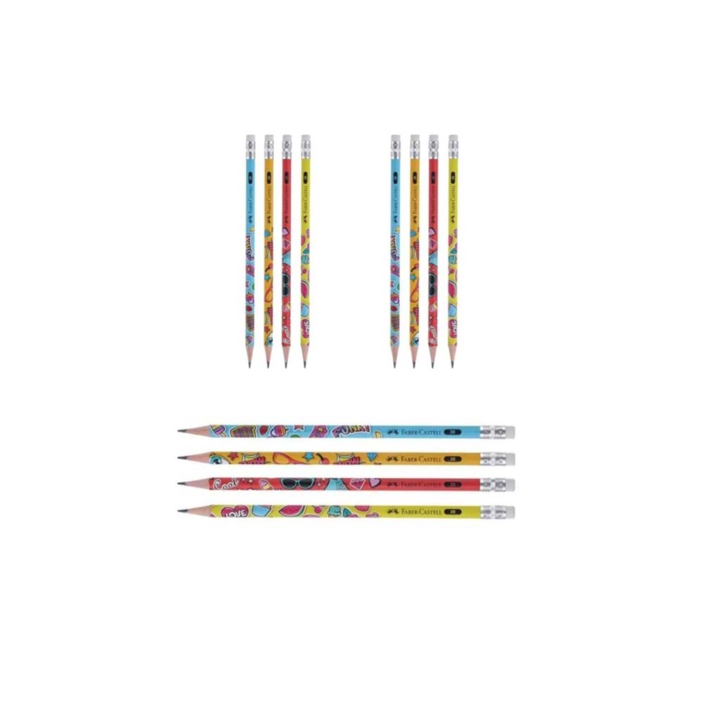 Faber-Castell Kurşun Kalem Silg Popart 2B (1 Adet)