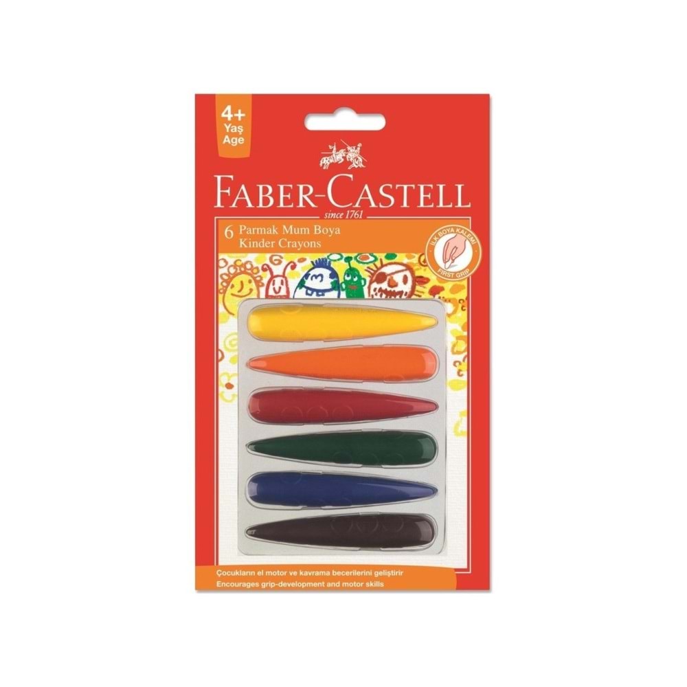 Faber-Castell Parmak Mum Boya 6 lı 528240404