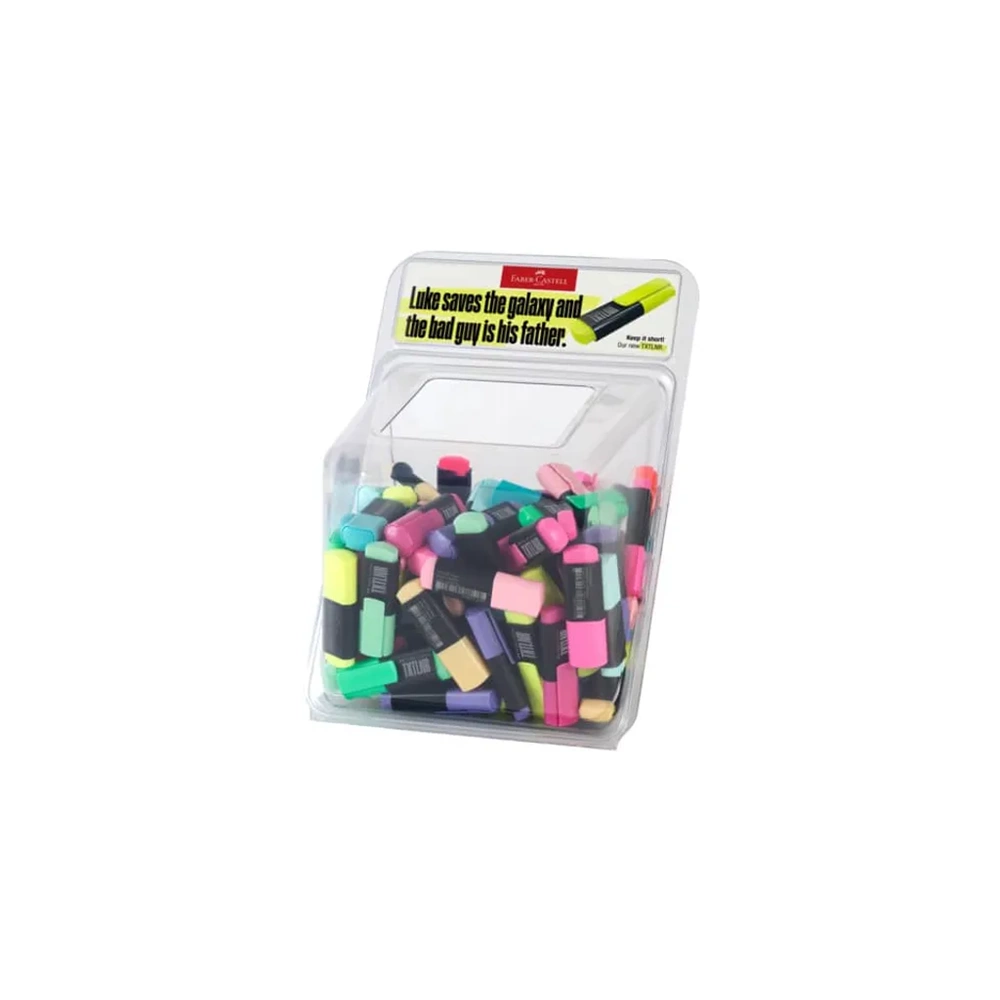 Faber-Castell Fosforlu Kalem Mini Pastel Neon Stand 100X 5030154202000