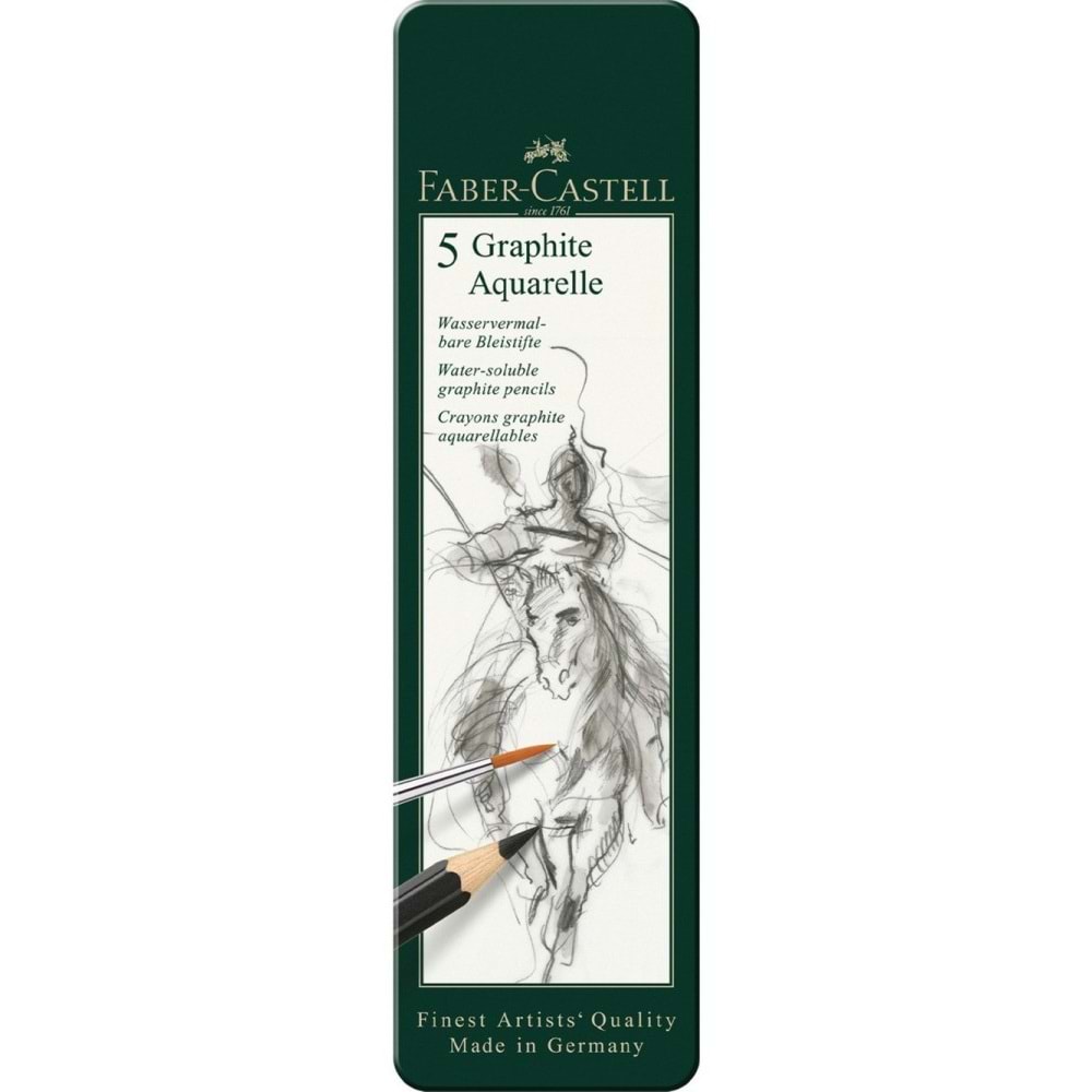 Faber-Castell Çizim Kalemi Grafit Aqr. 5 Li Metal Kt. 5160117805000
