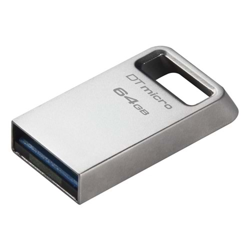 Kingston DTMC3G2-64GB DataTraveler Micro 200MB-s Metal USB 3.2 Gen 1 Flash Bellek