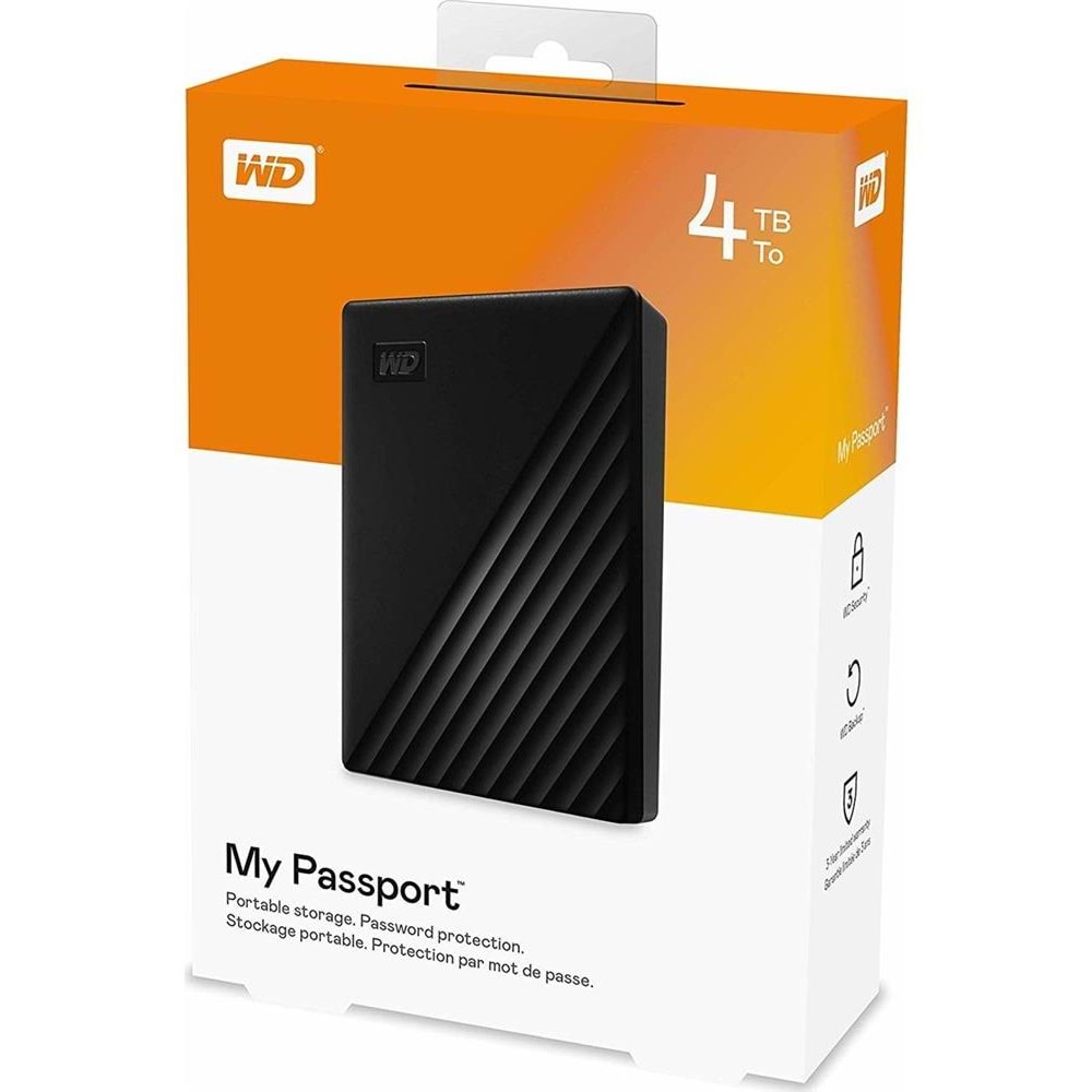 Wd 4Tb My Passport WDBPKJ0040BBK-WESN 2.5