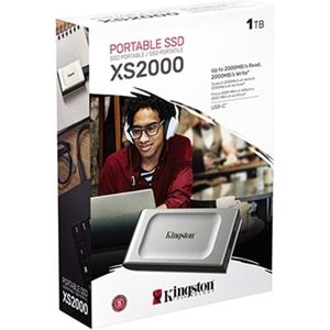 Kingston 1TB SXS2000-1000GA USB 3.2 Type C Gri Gen 2 2000MB Okuma-2000MB Yazma Taşınabilir SSD