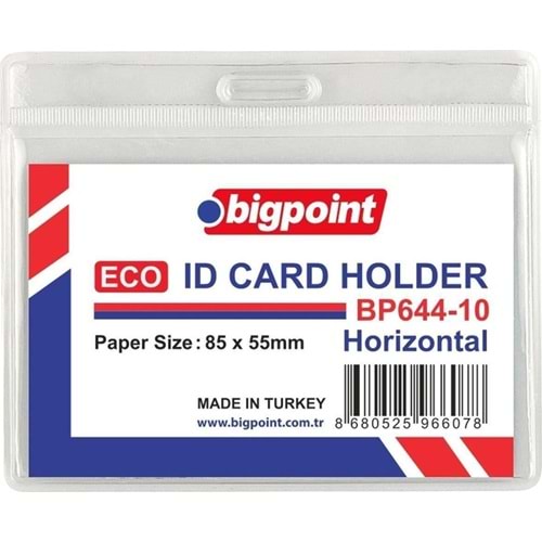 Bigpoint Kart Poşeti Eco Yatay 85x55mm BP644-10 (1 Adet)