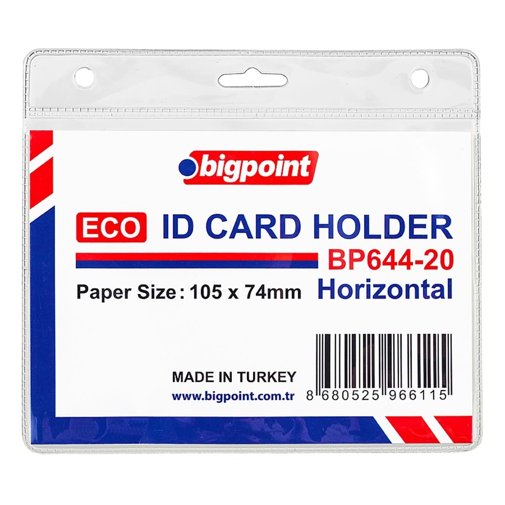 Bigpoint Kart Poşeti Eco Yatay 105x74mm BP644-20 (1 Adet)