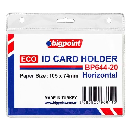Bigpoint Kart Poşeti Eco Yatay 105x74mm BP644-20 (1 Adet)