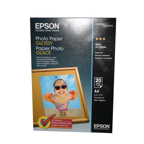 Epson A4 200Gram 20'li Fotoğraf Kağıdı S042538